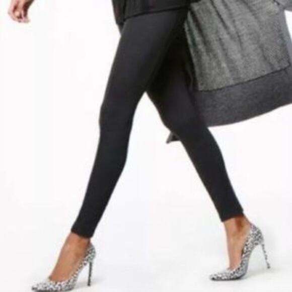 CABI Black Ankle Zip Pull On Legging Pants Size Small Stretchy Zippers S - Picture 7 of 7